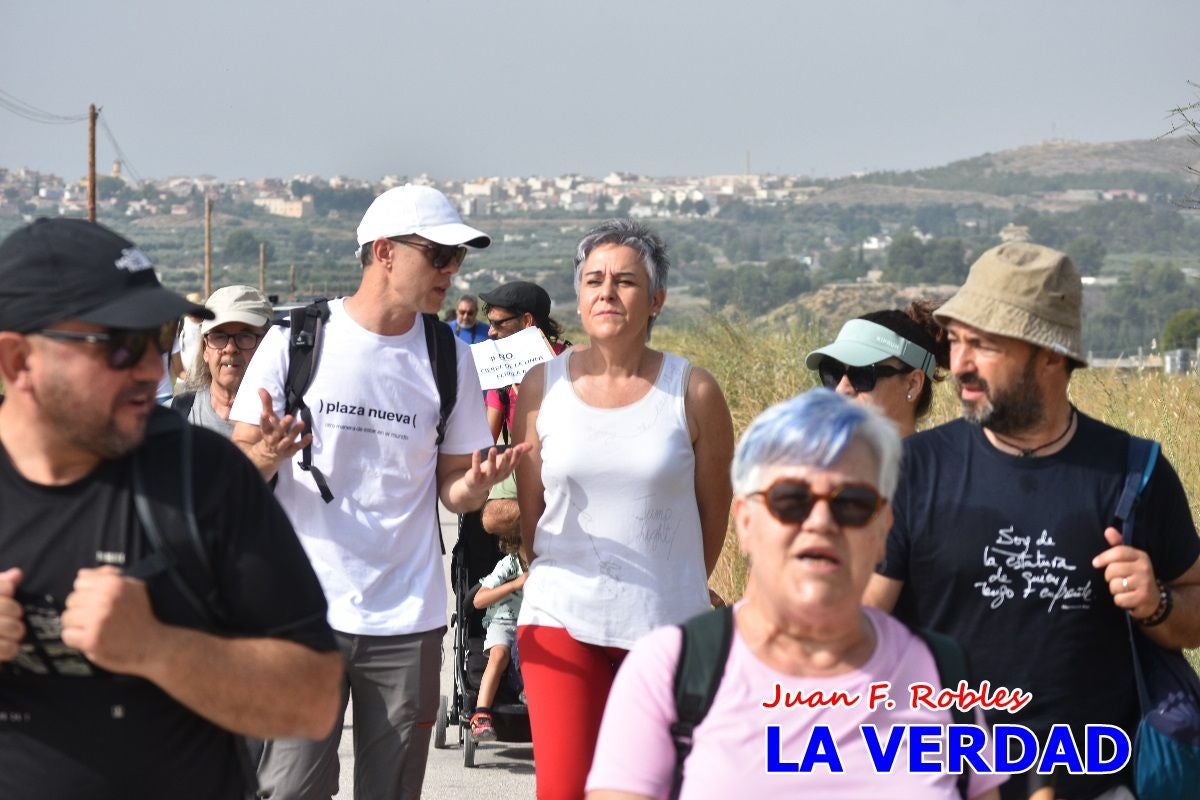 Imágenes de la marcha convocada por Plaza Nueva por la conexión ferroviaria con Albacete