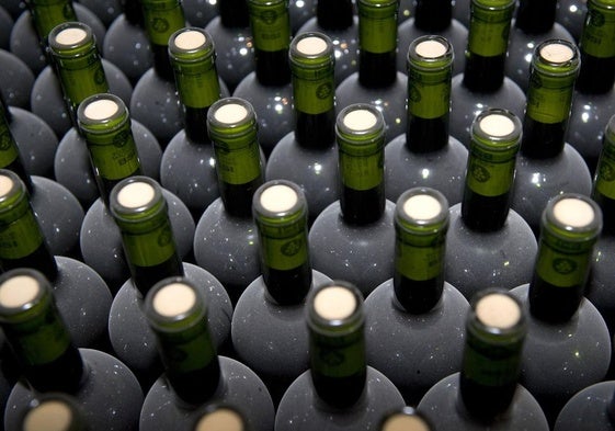 Botellas de vino de Jumilla en una imagen de archivo.
