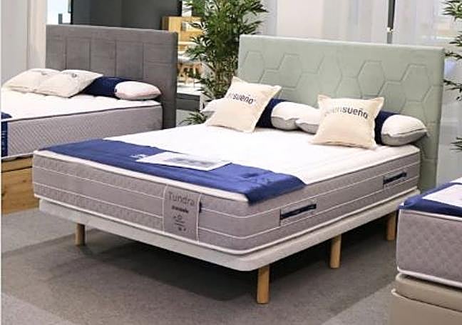 Uno de los colchones en exposición.