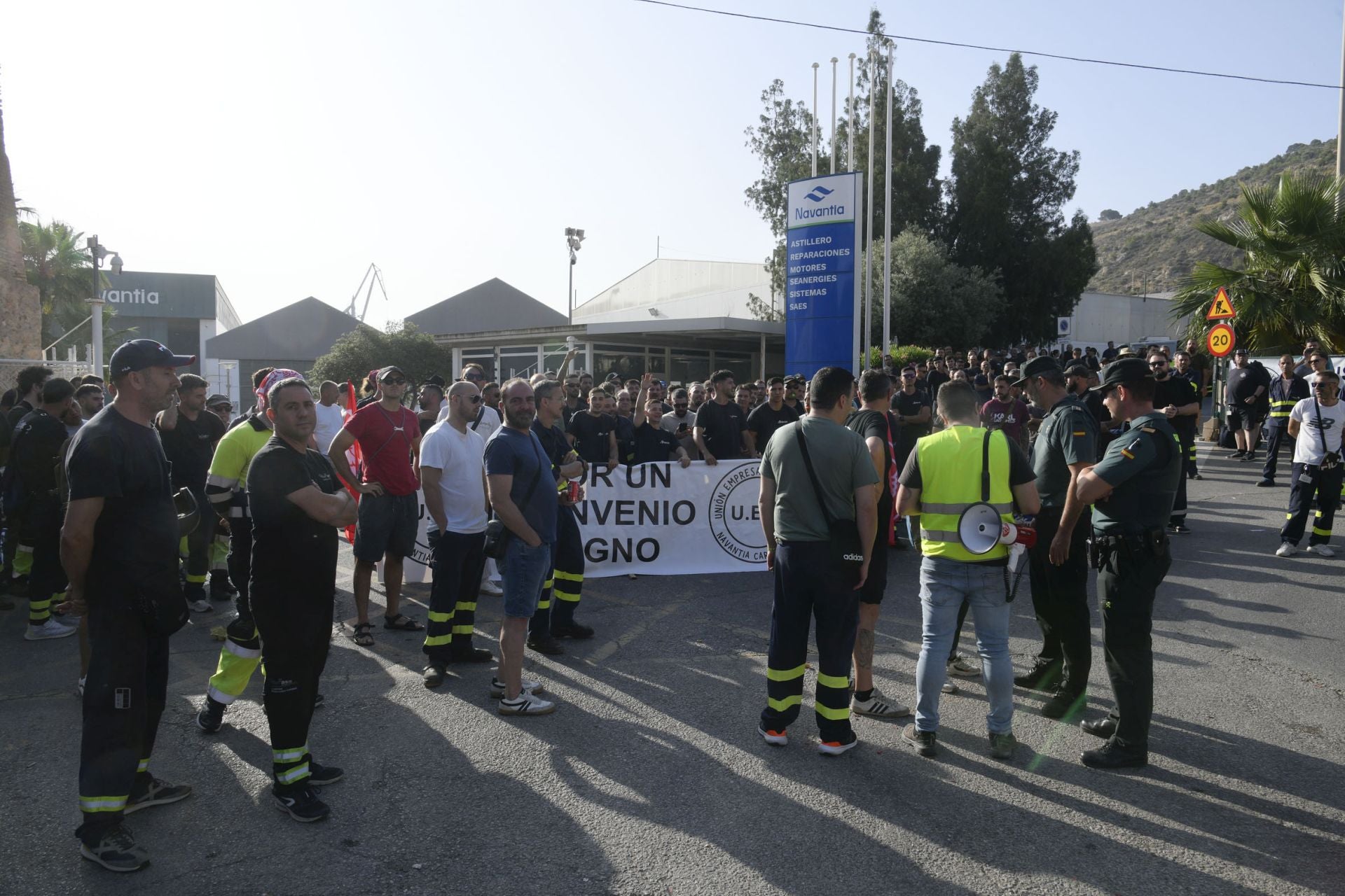 En imágenes, la huelga de los trabajadores de Navantia en Cartagena