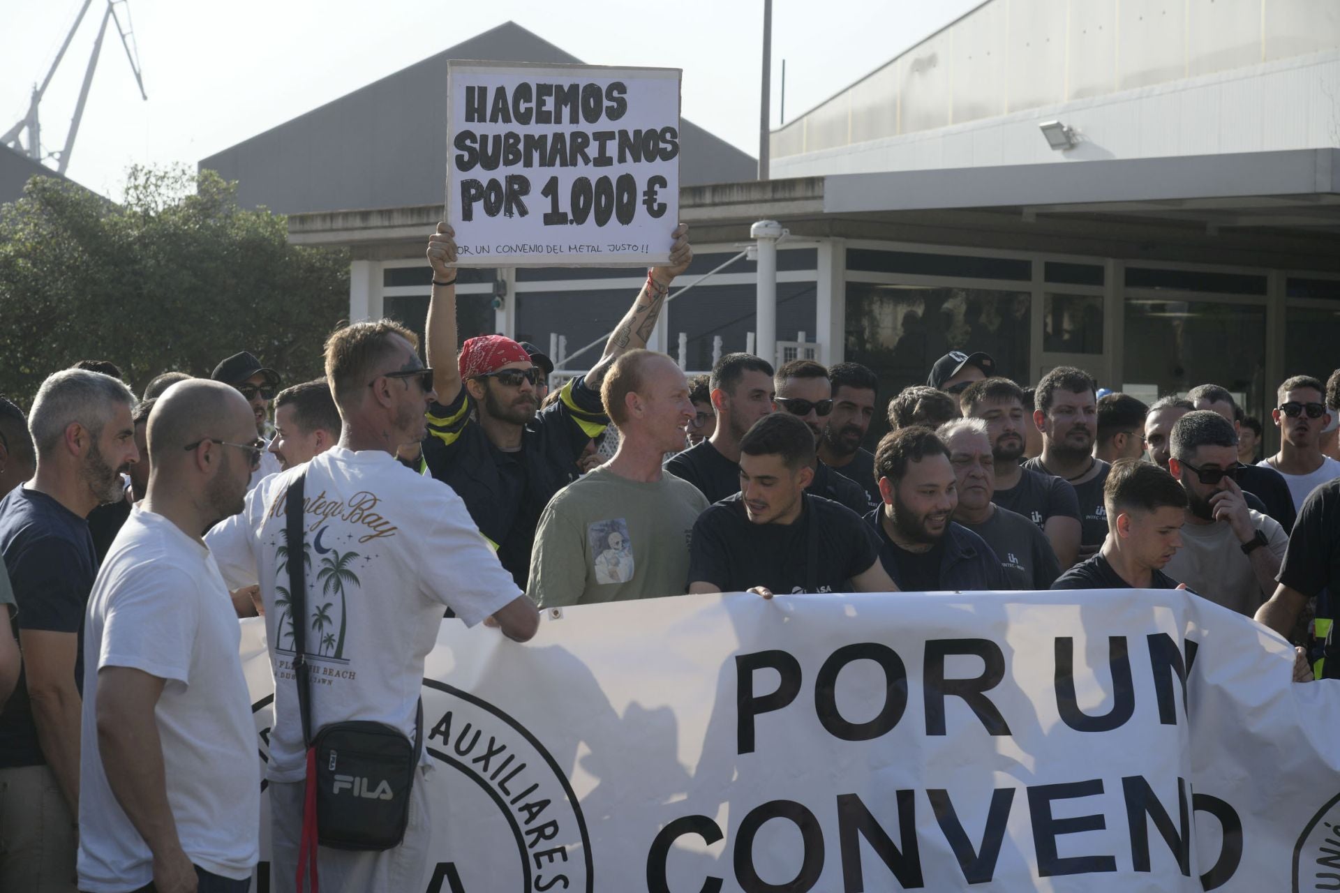 En imágenes, la huelga de los trabajadores de Navantia en Cartagena