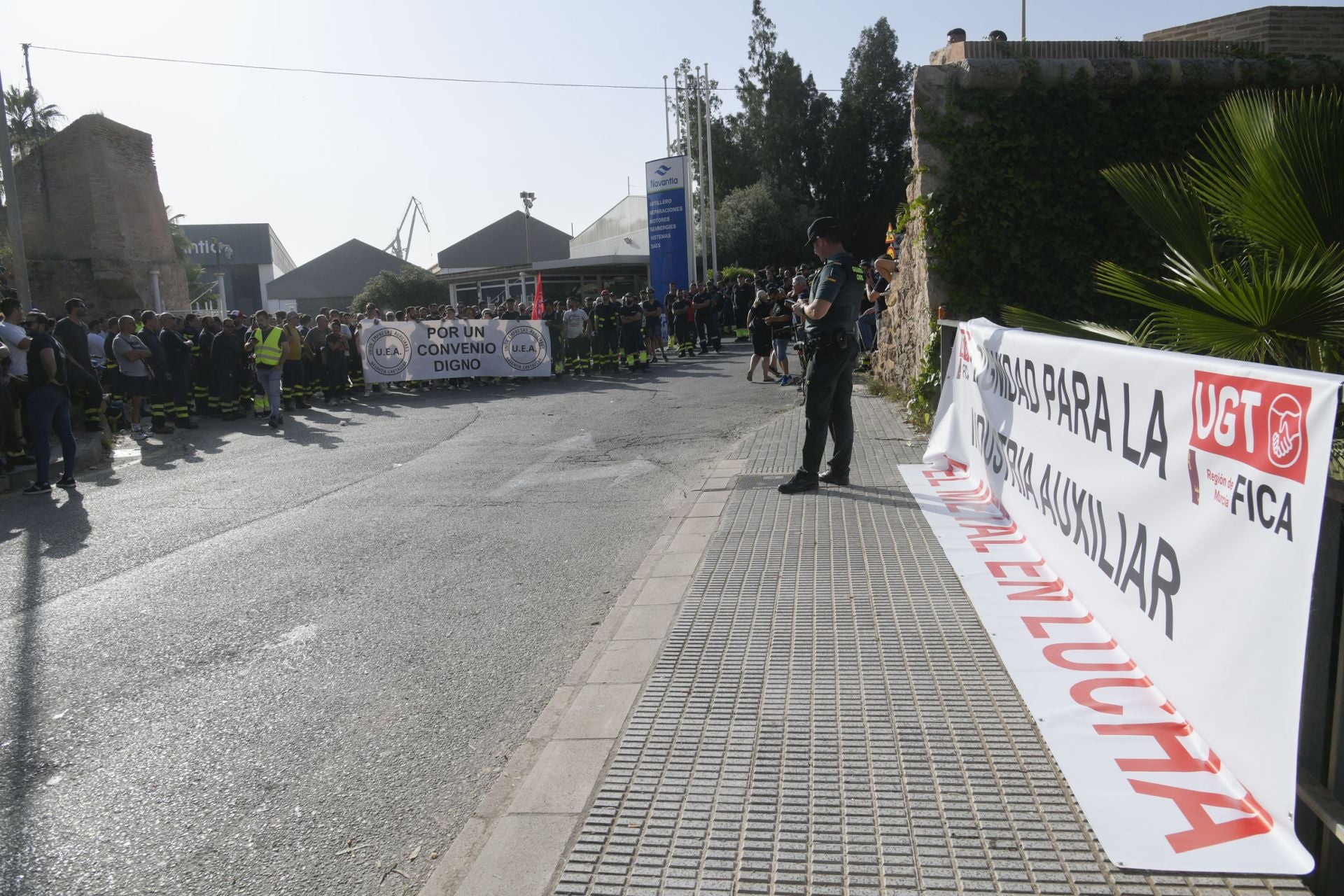 En imágenes, la huelga de los trabajadores de Navantia en Cartagena