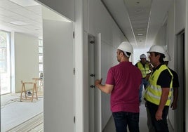 Visita técnica a las obras del centro ocupacional Oriol en El Palmeral.