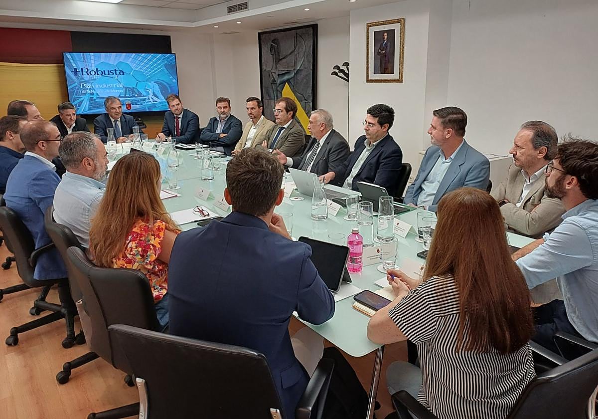 La reunión del grupo de trabajo 'Más Robusta' este martes.