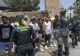 La protesta de los trabajadores de Navantia, en imágenes