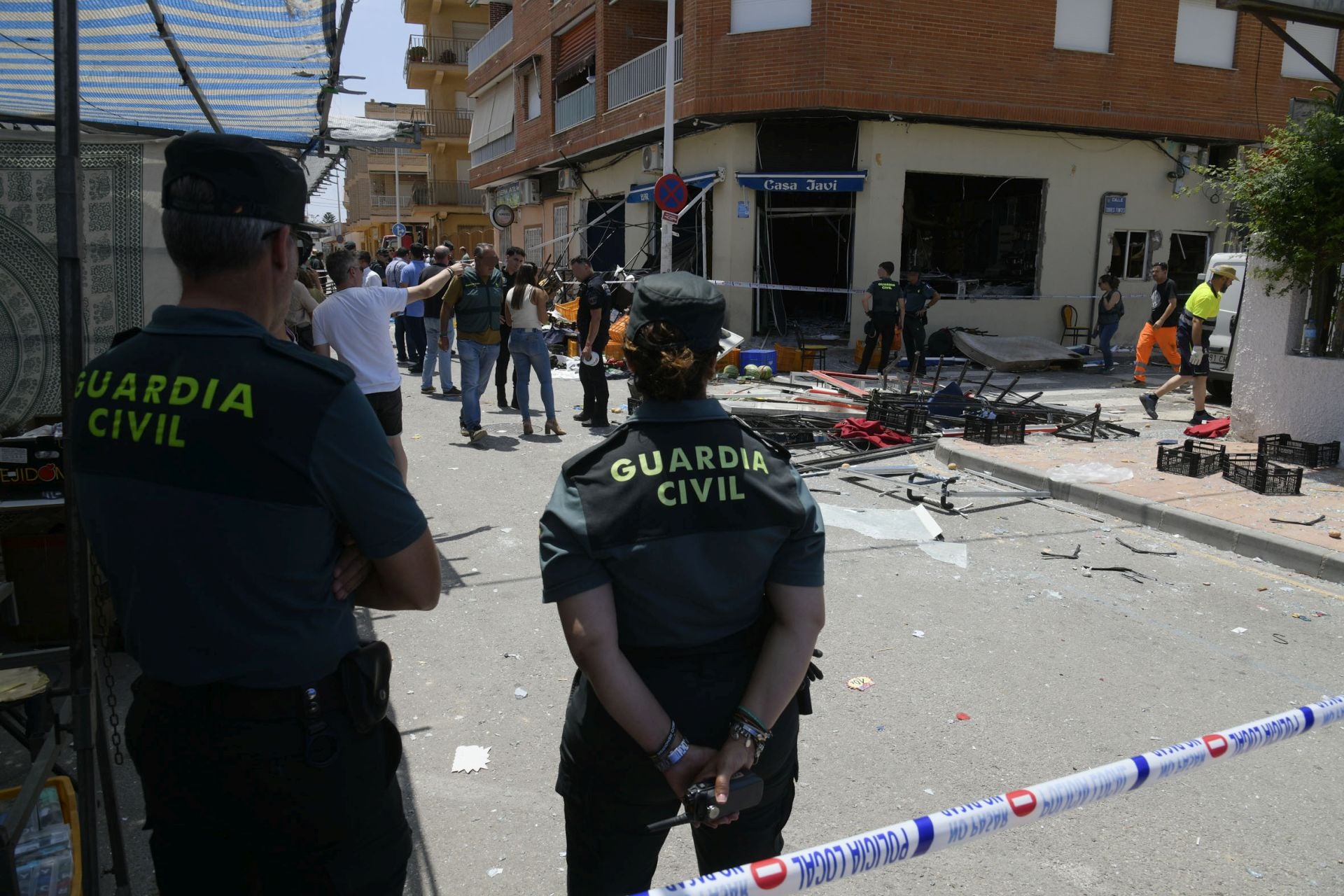 Explosión de gas en un bar de Lo Pagán, en imágenes