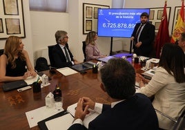 Consejo de Gobierno de la Comunidad, este jueves, donde se han aprobado los Presupuestos para este 2025.