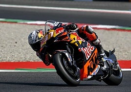 Pedro Acosta, este domingo, sobre el circuito de Mugello.