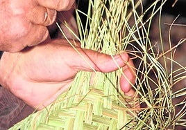Manufactura de esparto entiempos mucho más recientes.