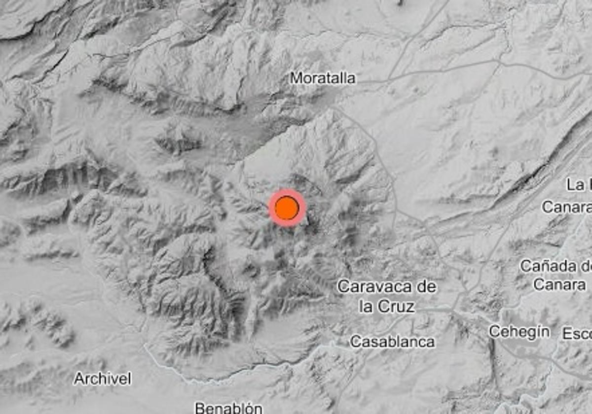 Epicentro del terremoto.
