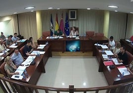 Pleno en el Ayuntamiento de Águilas.