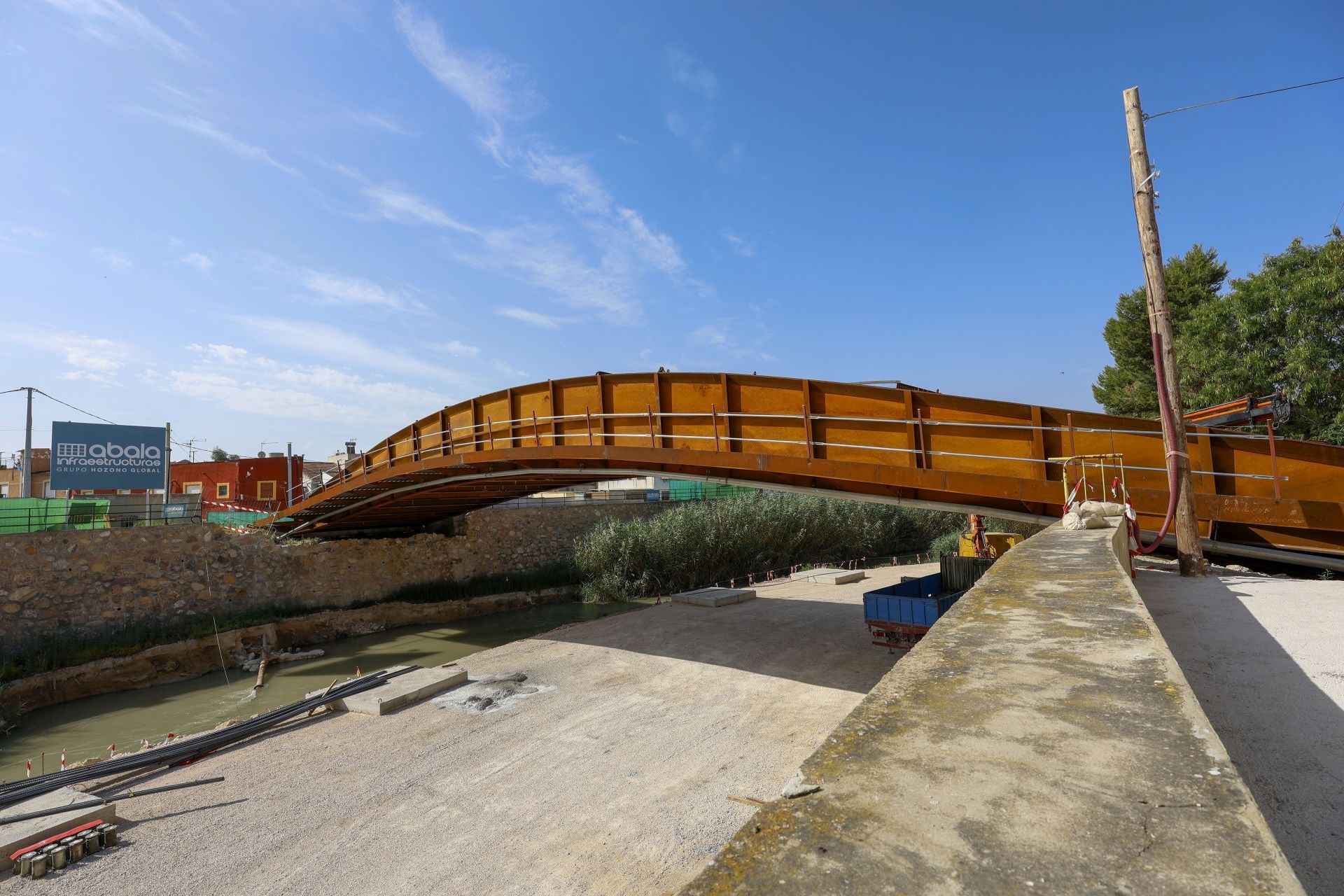 Las obras del puente de El Raal de Murcia, en imágenes