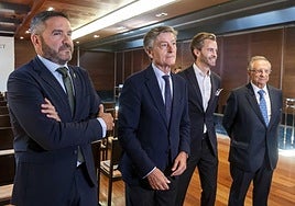 Miguel López Abad, José María Tortosa, Pablo Granell, y Tomás Fuertes.