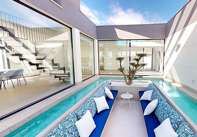 La zona chill out de Villa Aqua.