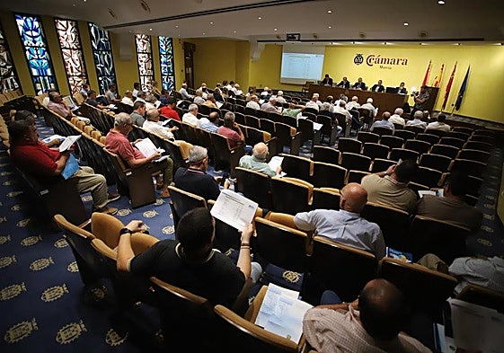 Junta general del Scrats, celebrada este jueves en la Cámara de Comercio de Murcia.