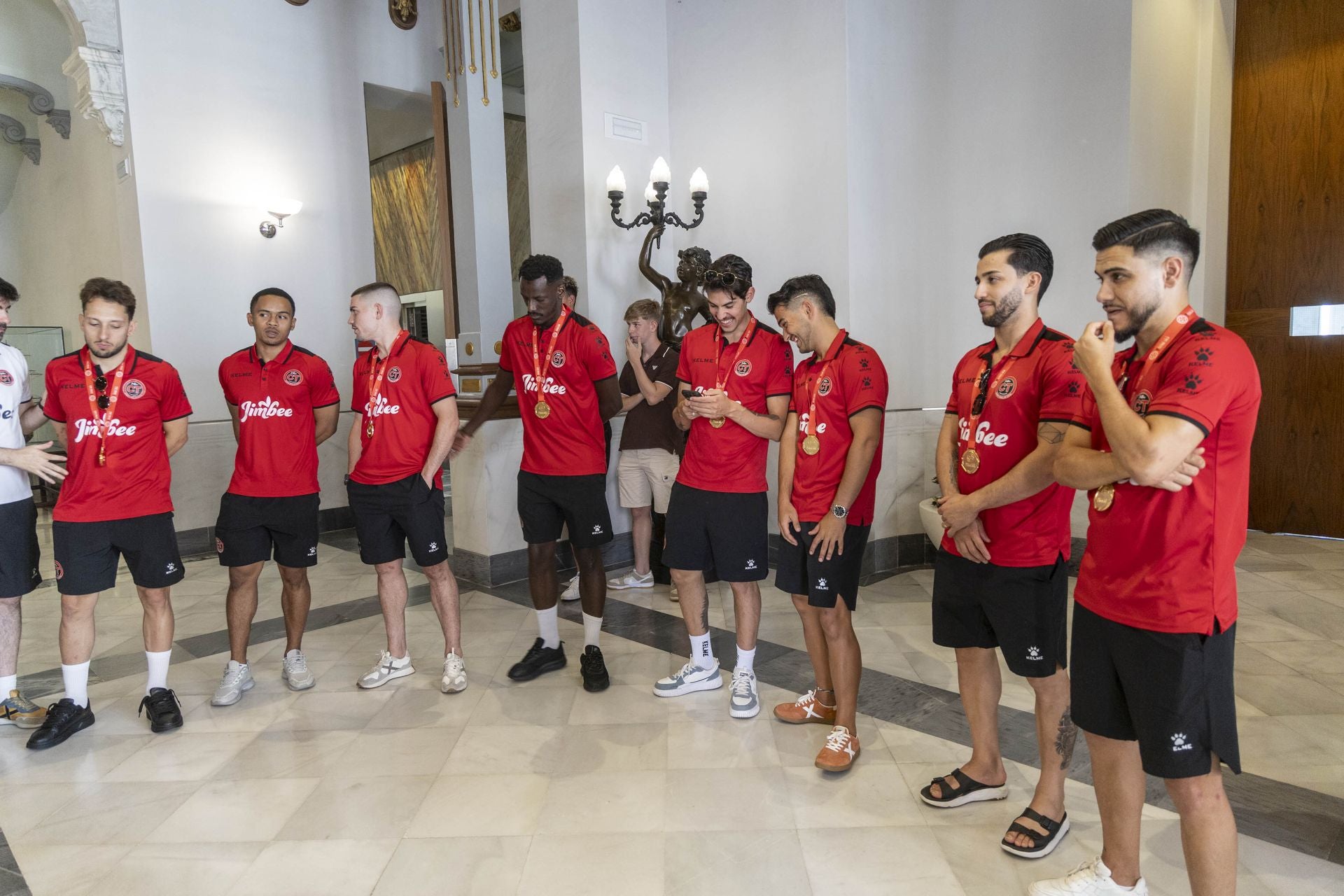 Recepción en el Ayuntamiento de Cartagena al Jimbee campeón, en imágenes