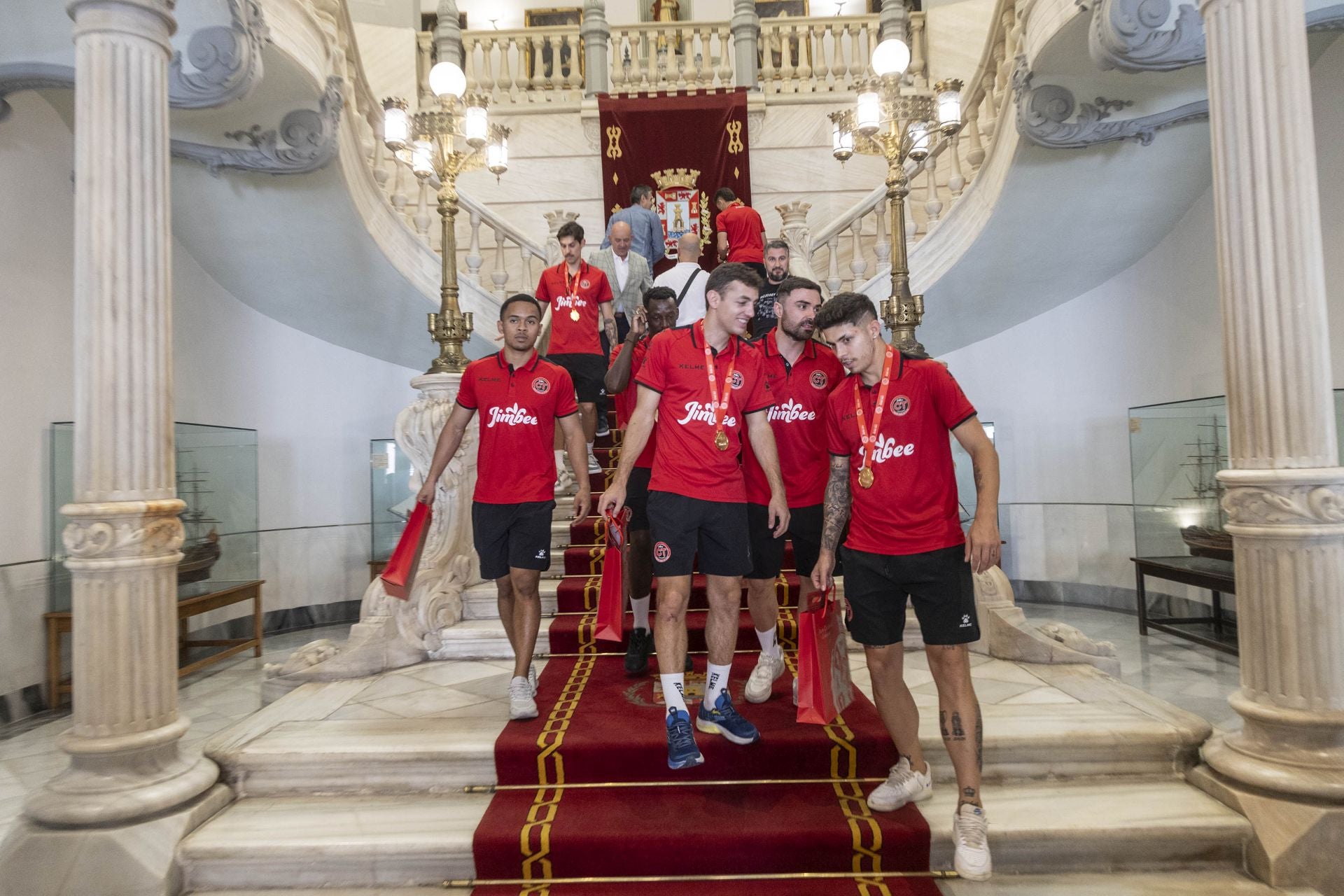 Recepción en el Ayuntamiento de Cartagena al Jimbee campeón, en imágenes