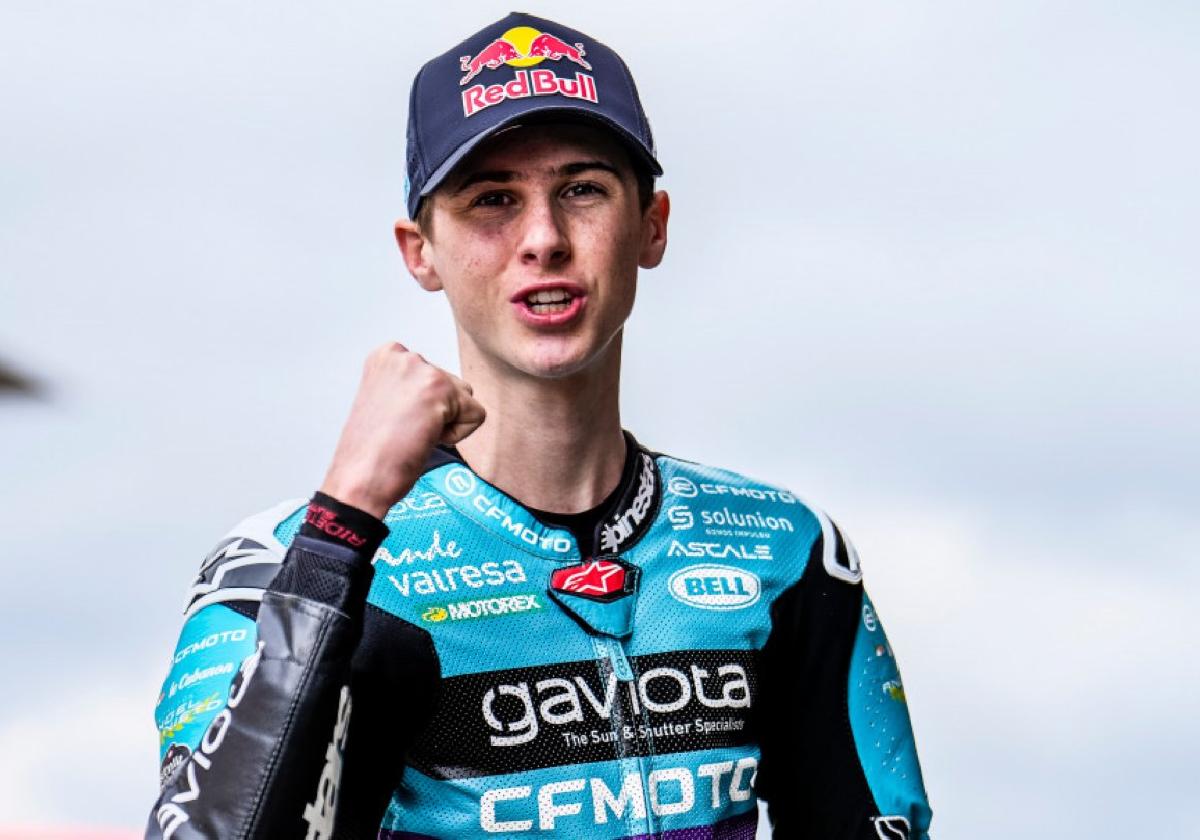 El piloto murciano Máximo Quiles, corredor del Aspar Team en el Mundial de Moto3.
