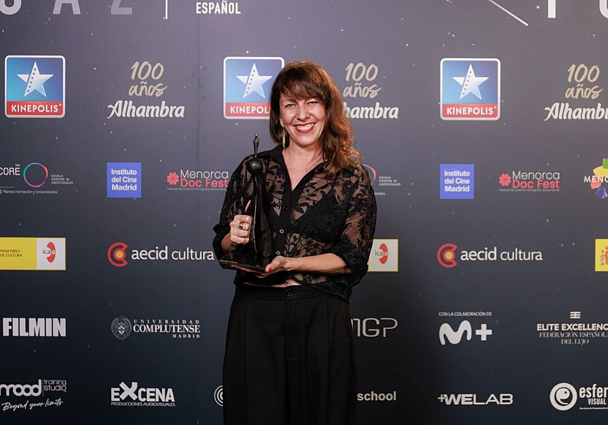 La actriz Eva Llorach en la gala del certamen, en Madrid.