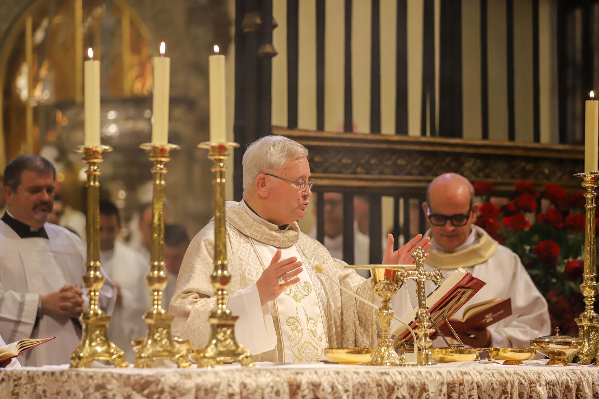 El obispo de la Diócesis de Cartagena celebra sus bodas de oro sacerdotales, en imágenes