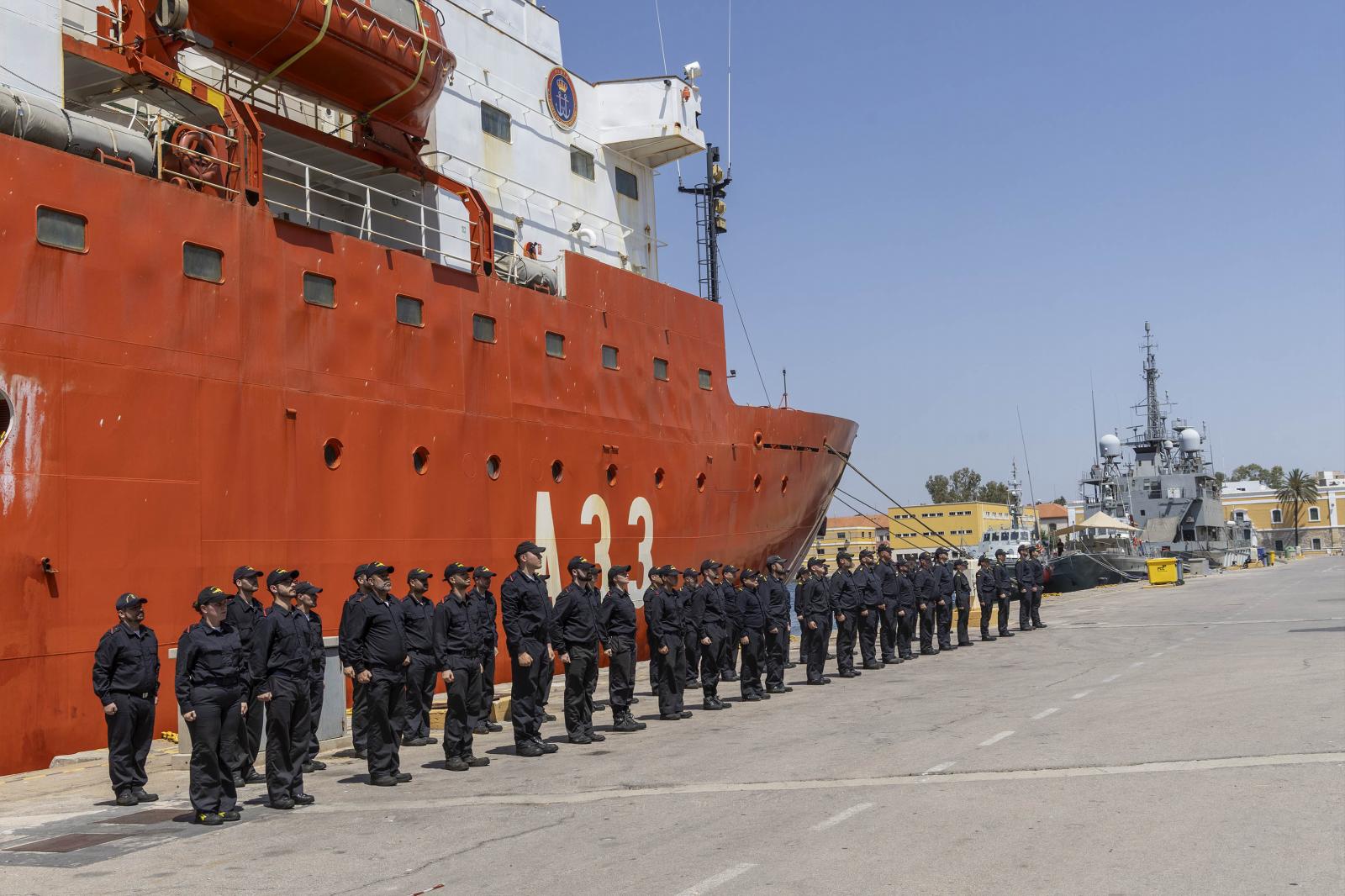 El regreso del Hespérides a Cartagena, en imágenes