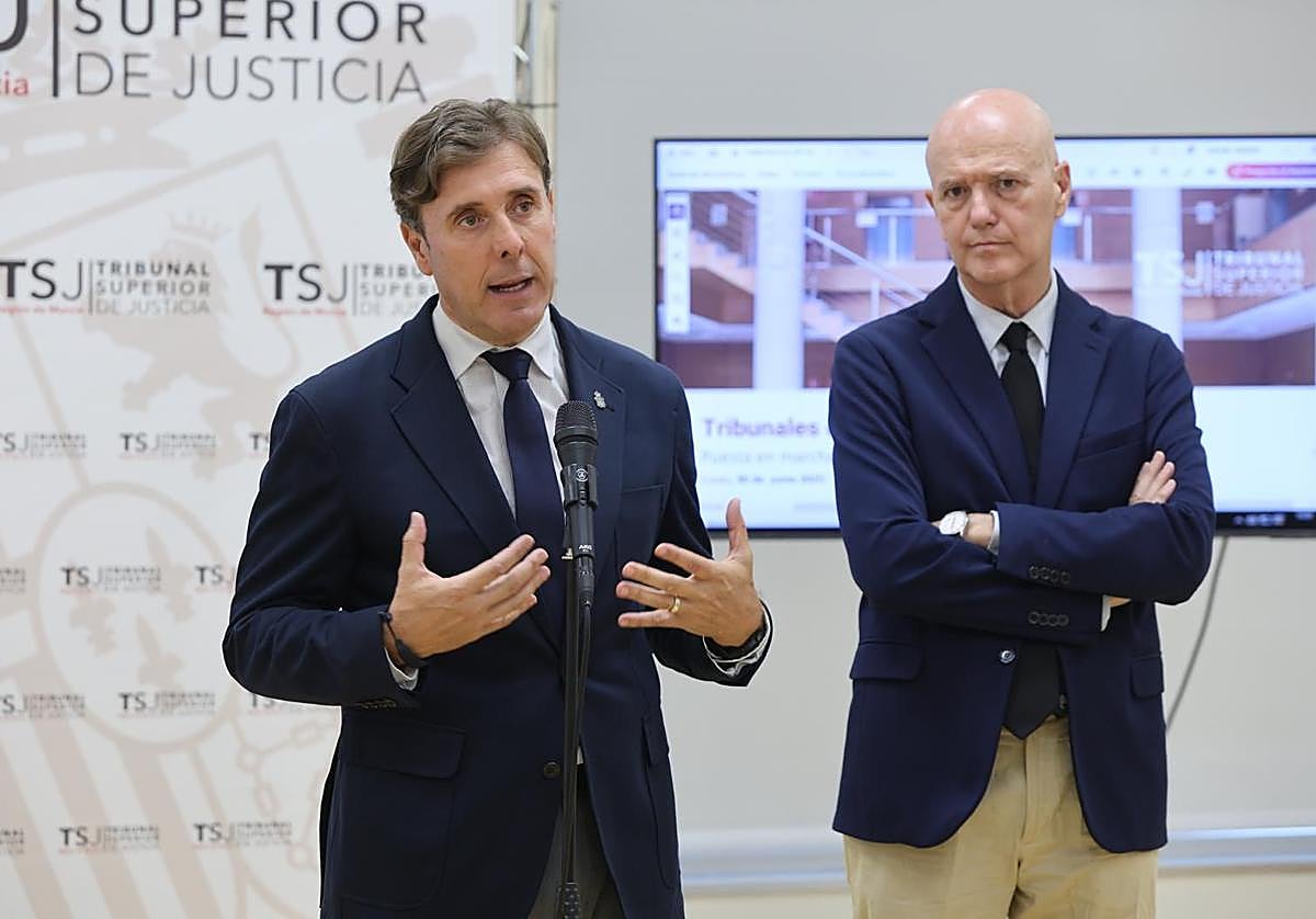 Manuel Luna, este lunes, en sus declaraciones ante los medios.