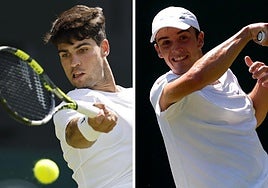 Carlos Alcaraz y Oliver Tarvet.