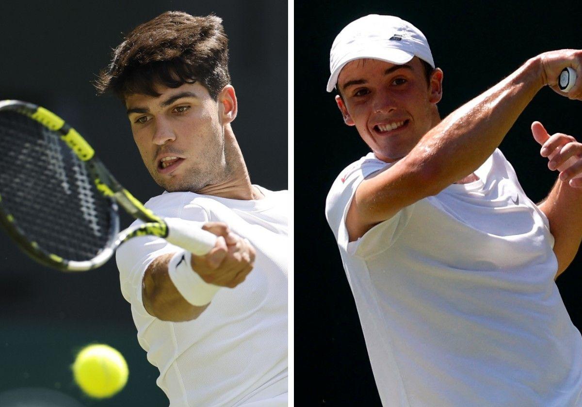 Carlos Alcaraz y Oliver Tarvet.
