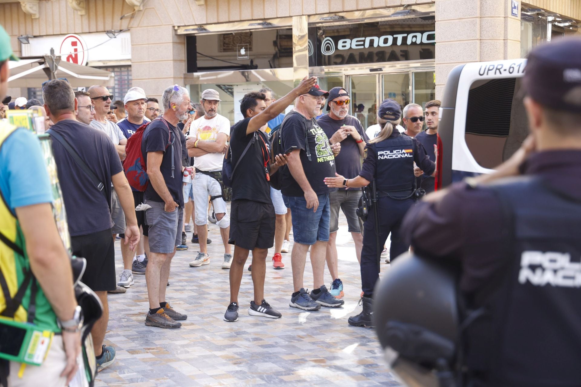 La protesta de los trabajadores de Navantia en Cartagena, en imágenes