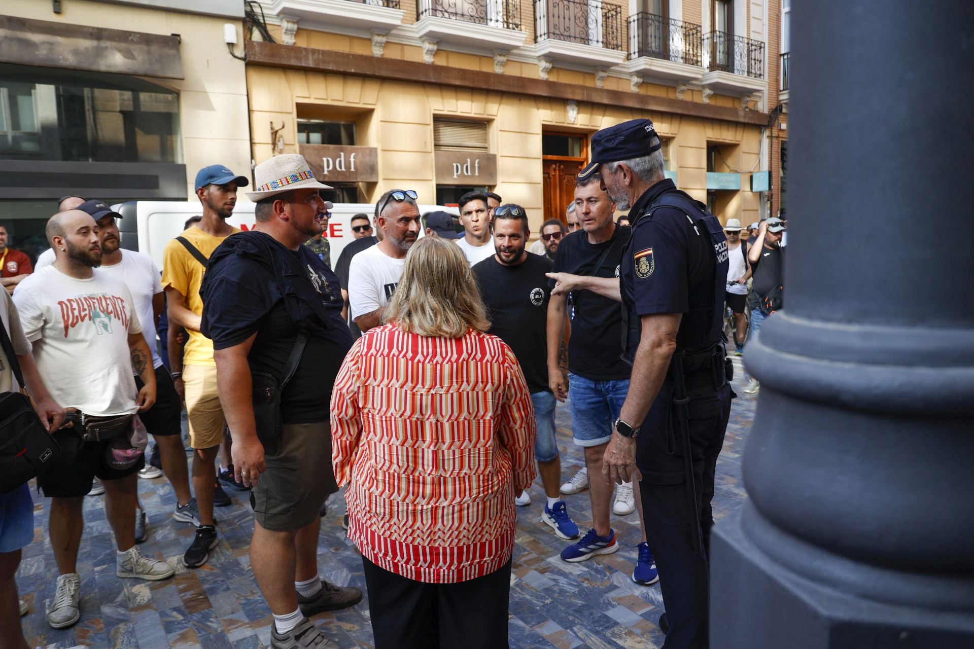 La protesta de los trabajadores de Navantia en Cartagena, en imágenes