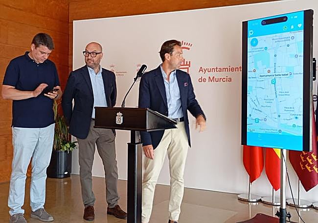 La presentación de la nueva app este martes.