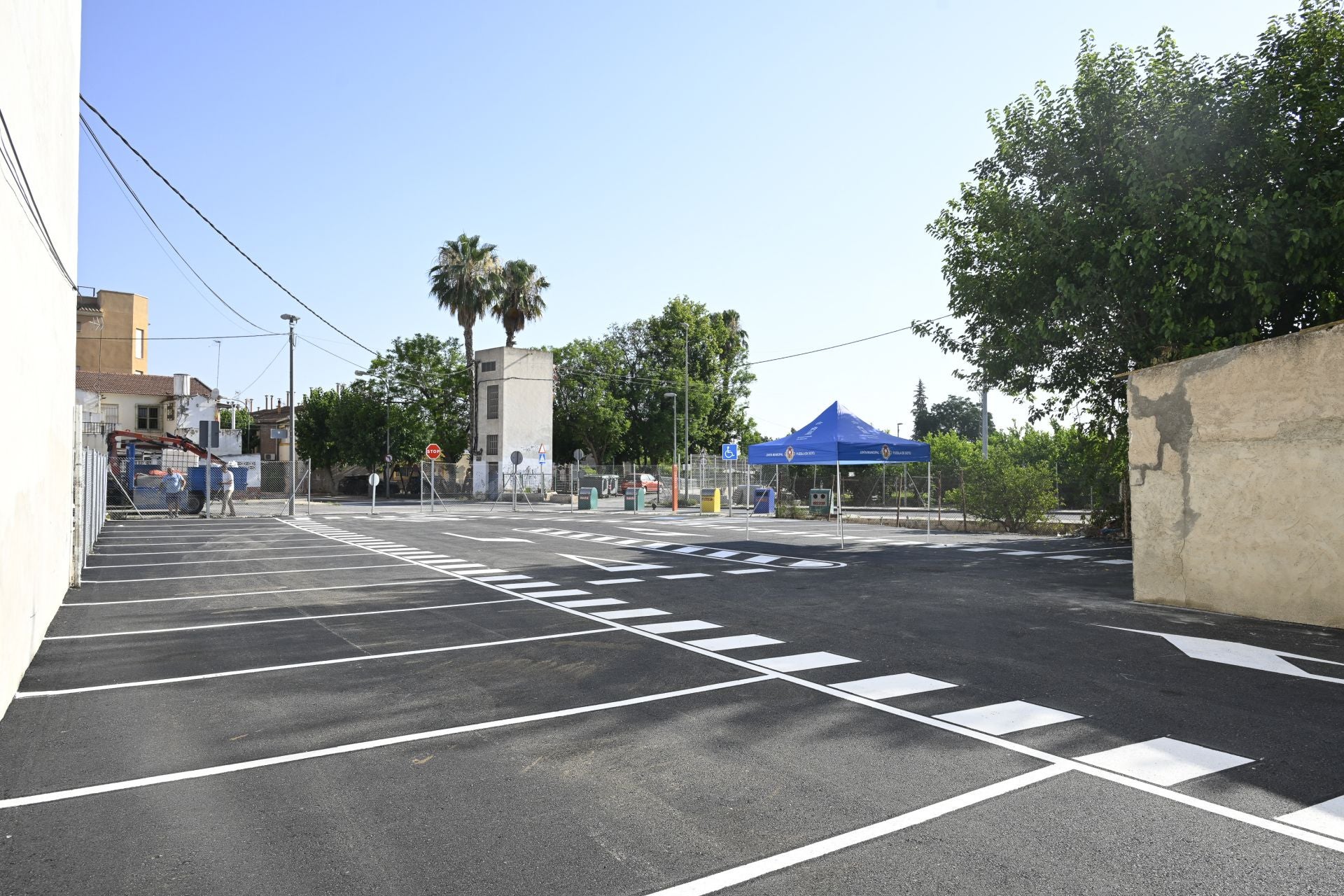 La inauguración del aparcamiento de Puebla de Soto, en imágenes