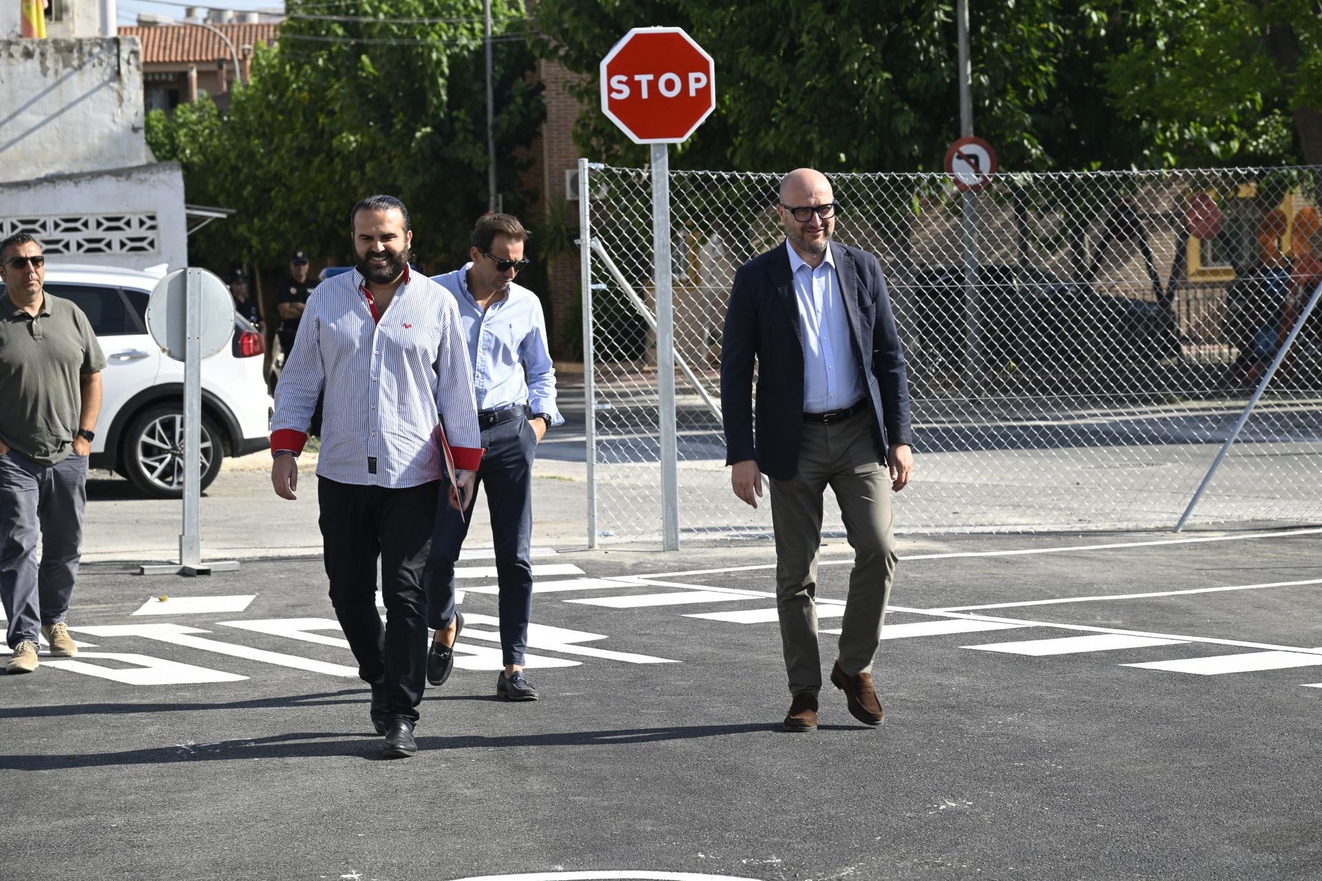 La inauguración del aparcamiento de Puebla de Soto, en imágenes
