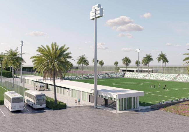 Uno de los campos de fútbol proyectados en el Condado.