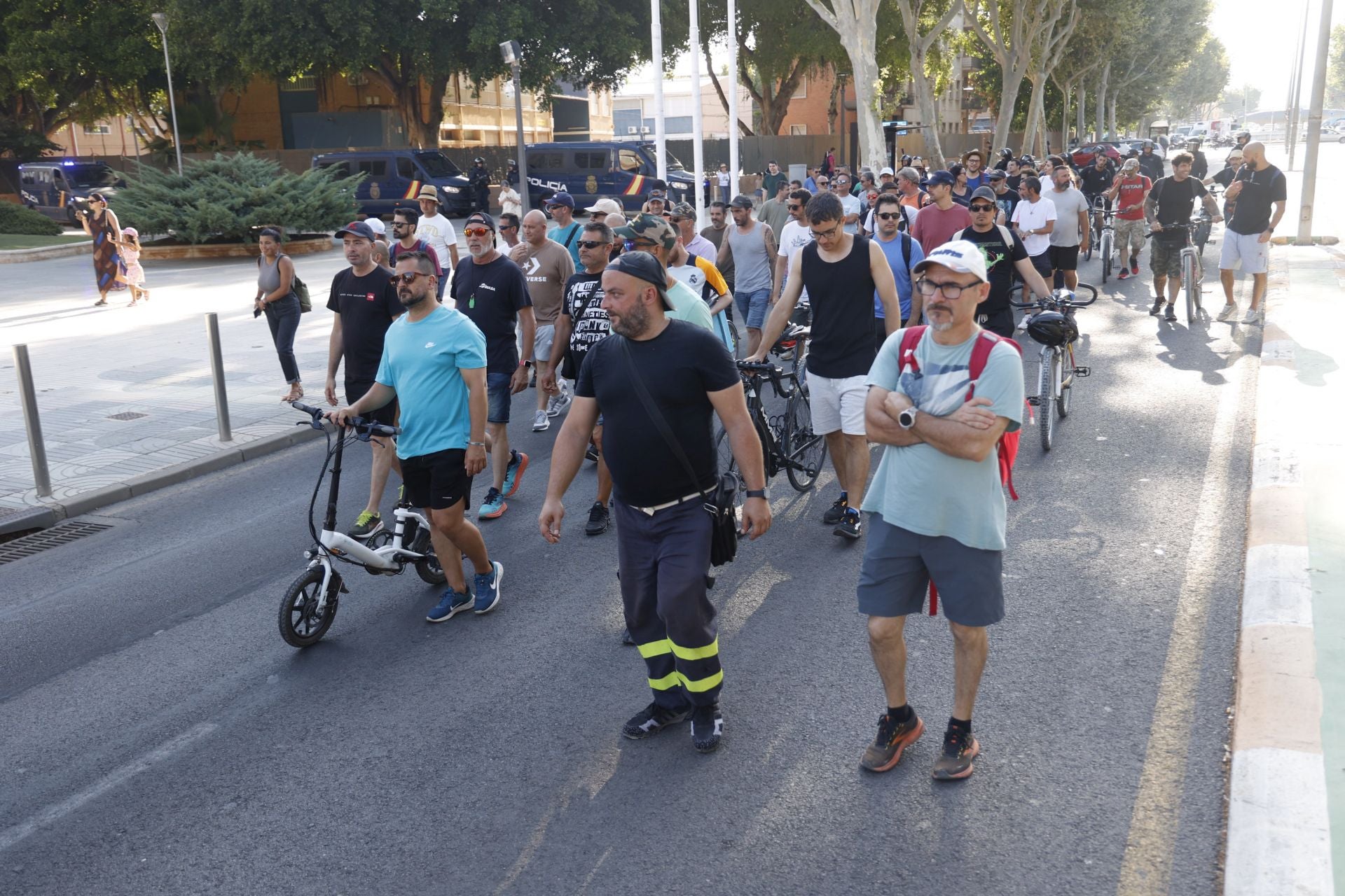 La manifestación de los trabajadores de Navantia, en imágenes