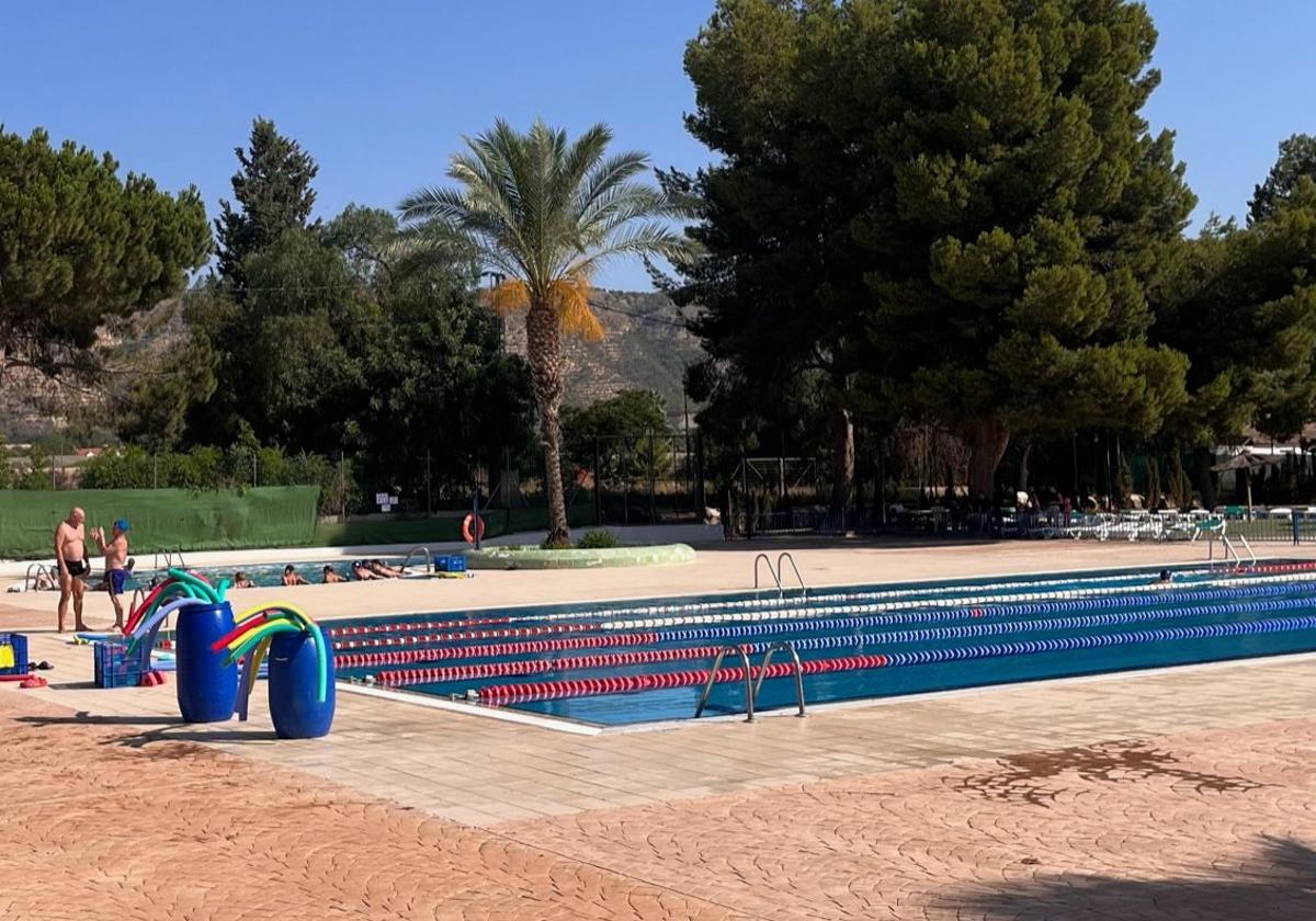 La piscina municipal de Alhama este miércoles.