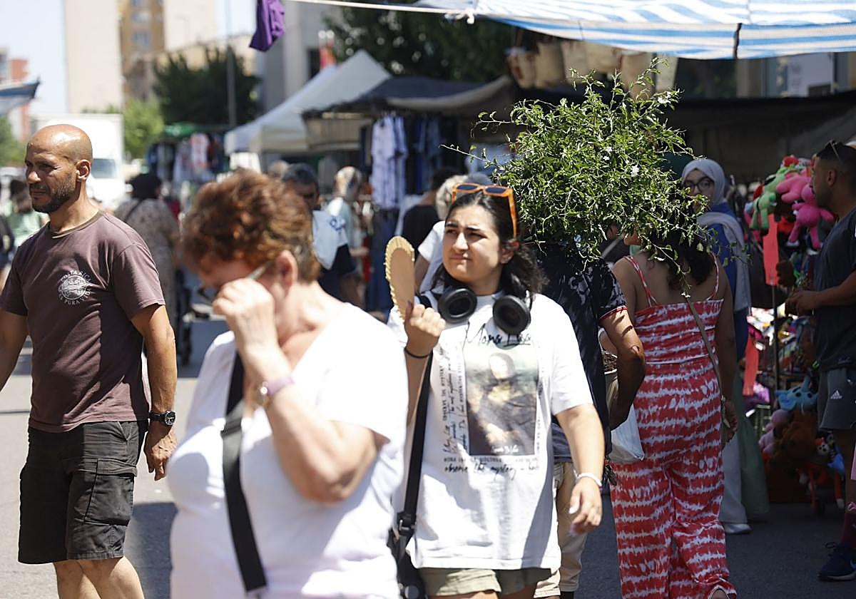 Calor en el mercado del Cénit de Cartagena, en imágenes