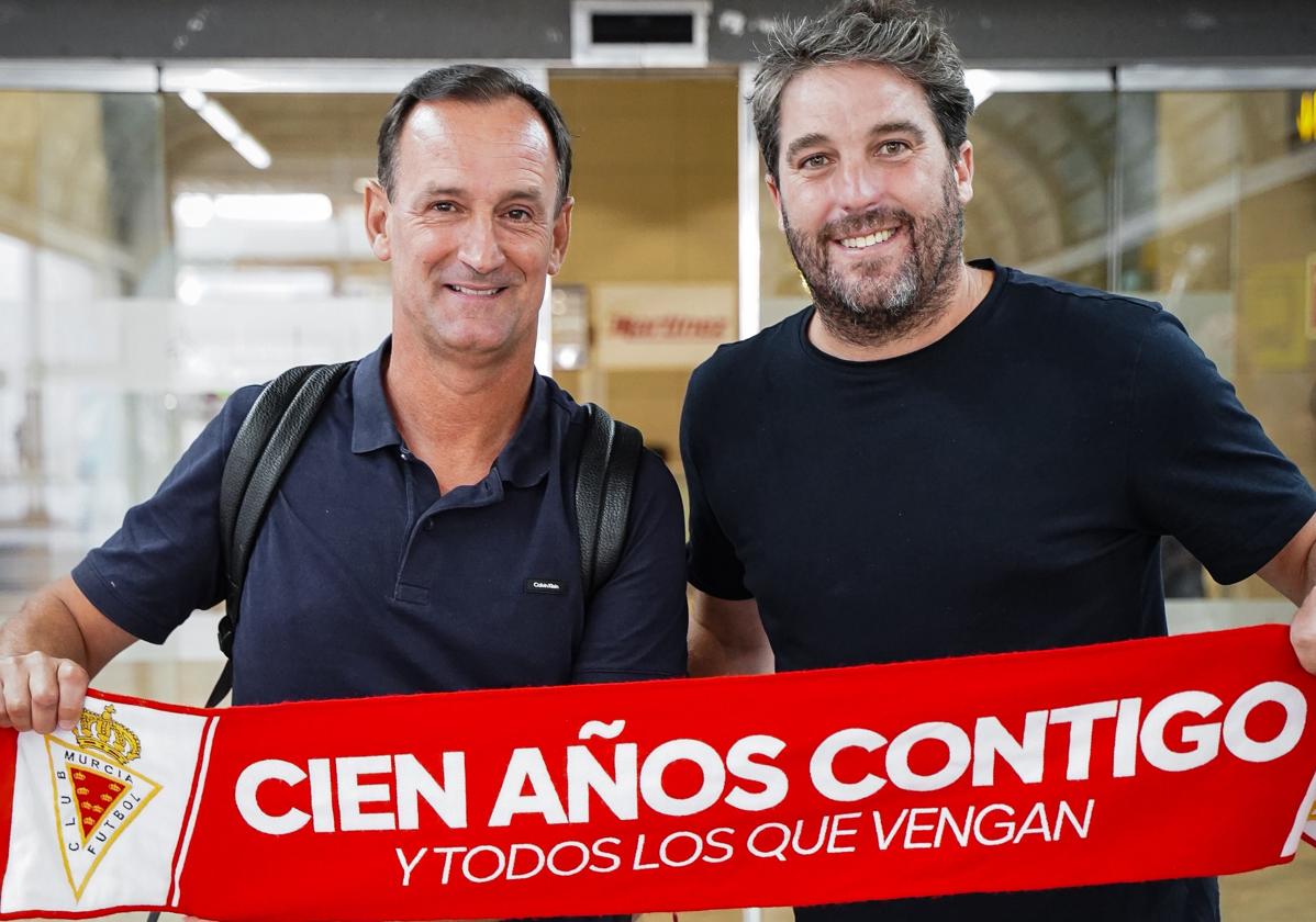 Joseba Etxeberria y Asier Goiria, este jueves por la tarde.