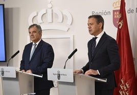 Juan María Vázquez y Marcos Ortuño, este viernes, en rueda de prensa.