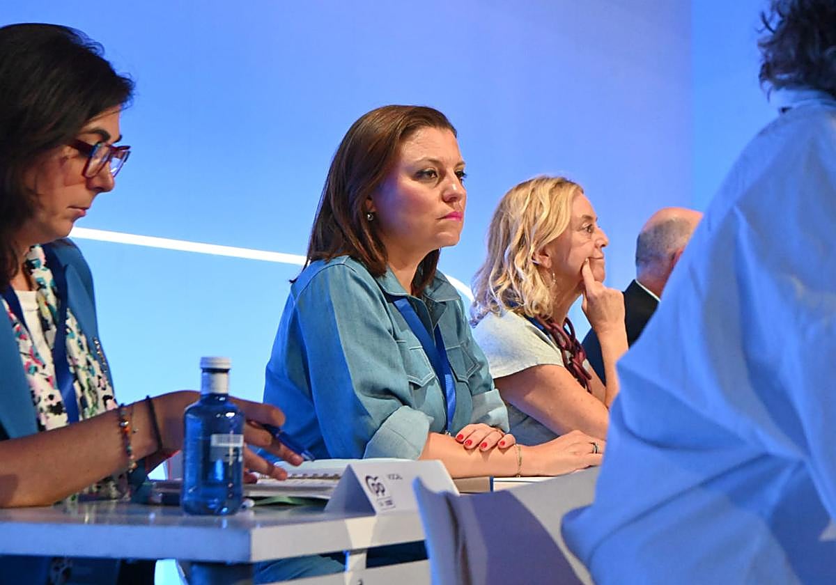 Catalina Herrero, este viernes, en el Congreso popular.