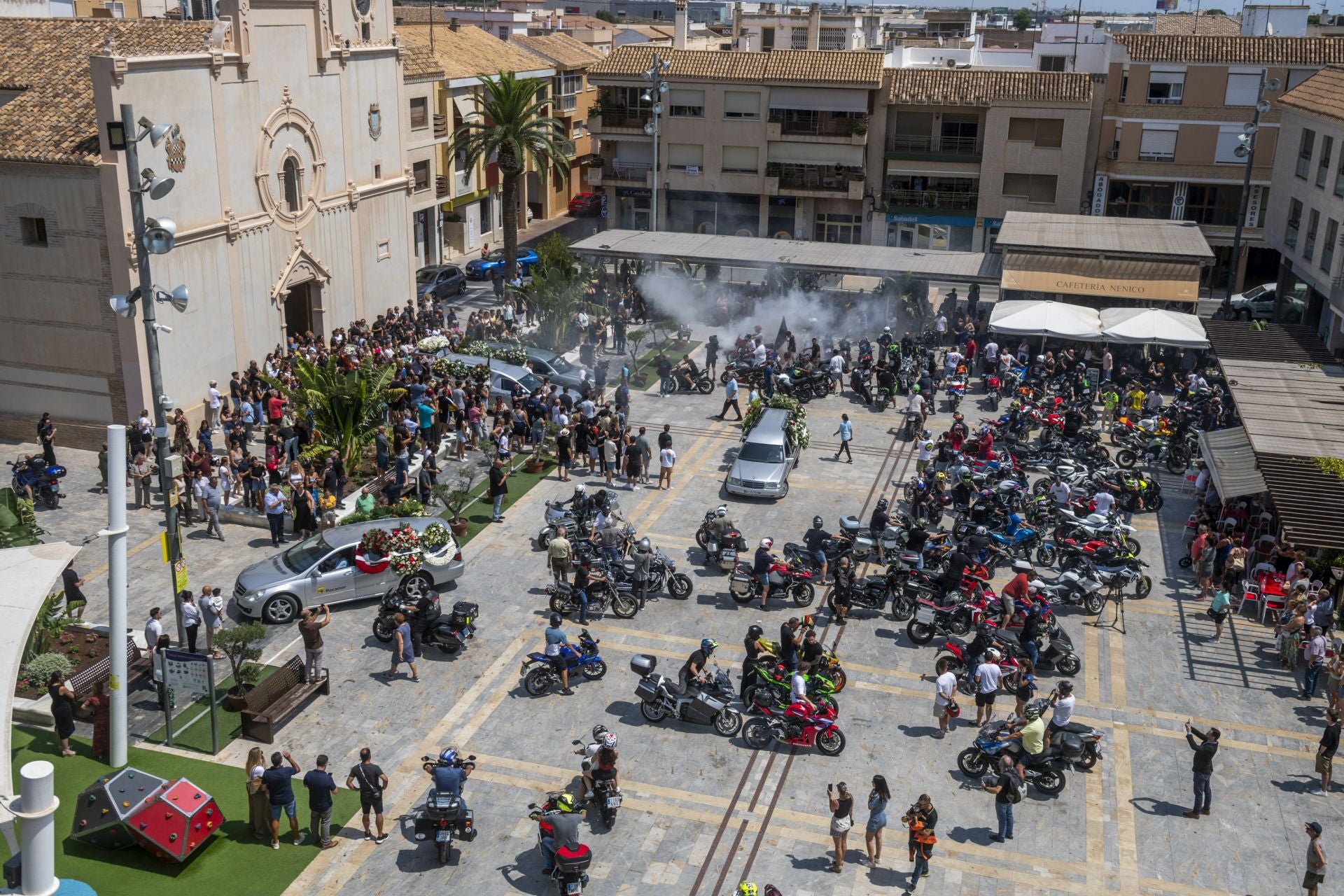 El último adiós de San Javier al piloto Borja Gómez, en imágenes