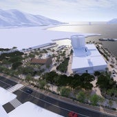 Recreación de cómo quedará el muelle de Santa Lucía tras su reurbanización.