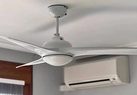 Imagen de archivo de un ventilador de techo.