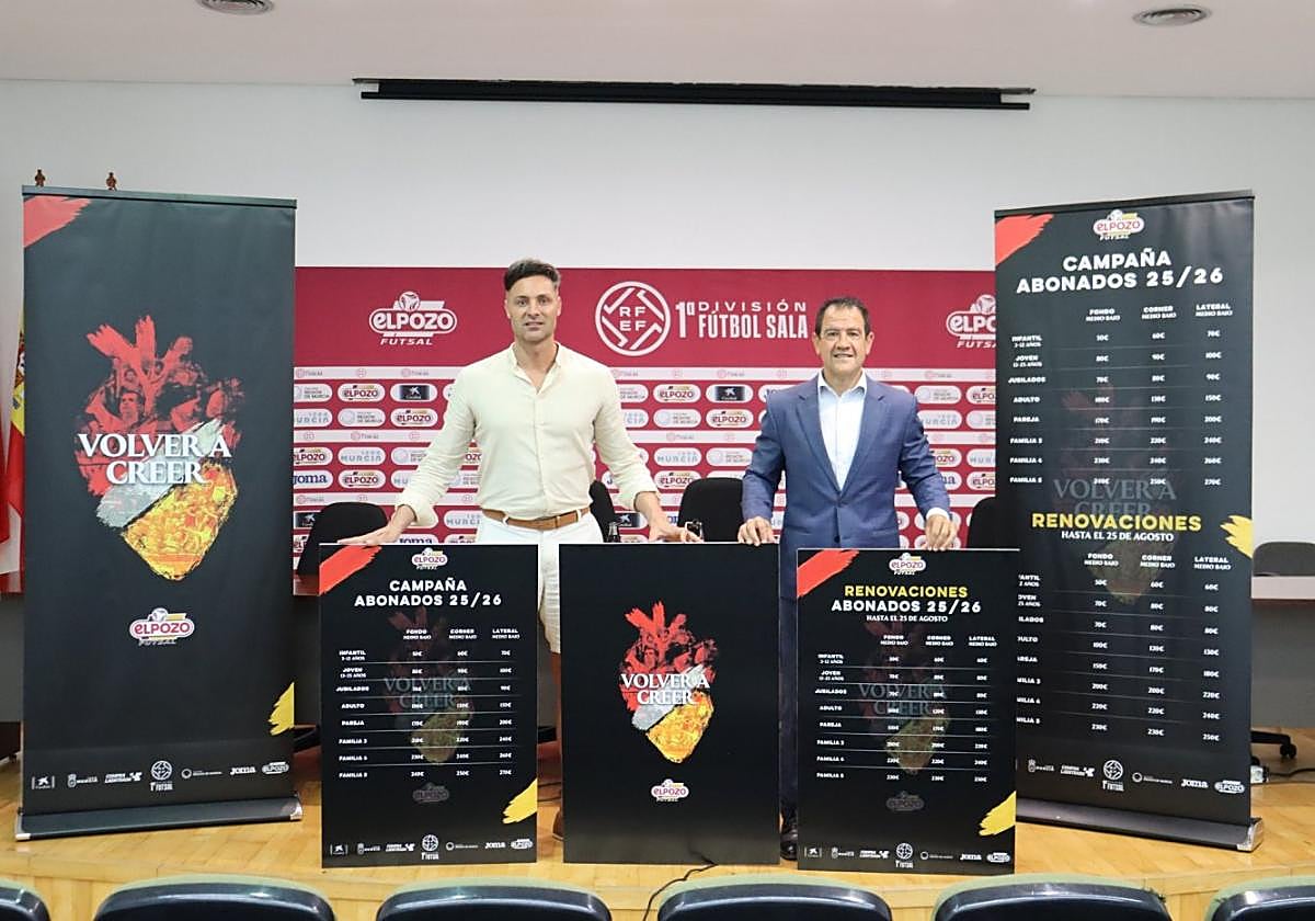 Juanjo y Fran Serrejón presentan los abonos de ElPozo.