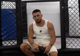 Nico Medina, fotografiado esta pasada semana en su gimnasio G360 MMA de la pedanía murciana de El Palmar.