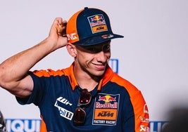 Pedro Acosta, ayer en Alemania, escenario del próximo Gran Premio.