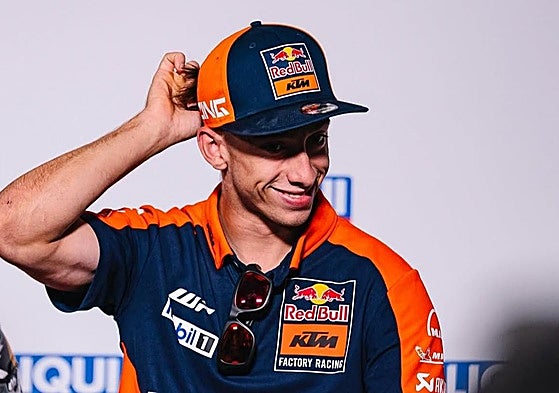 Pedro Acosta, ayer en Alemania, escenario del próximo Gran Premio.