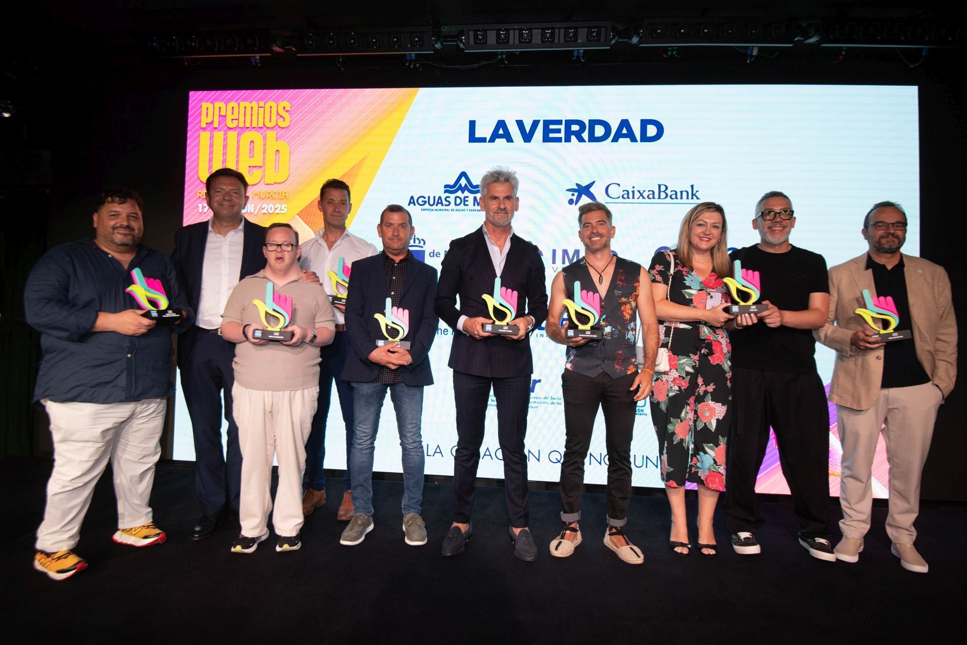 En imágenes, gala de entrega de los Premios Web de LA VERDAD 2025