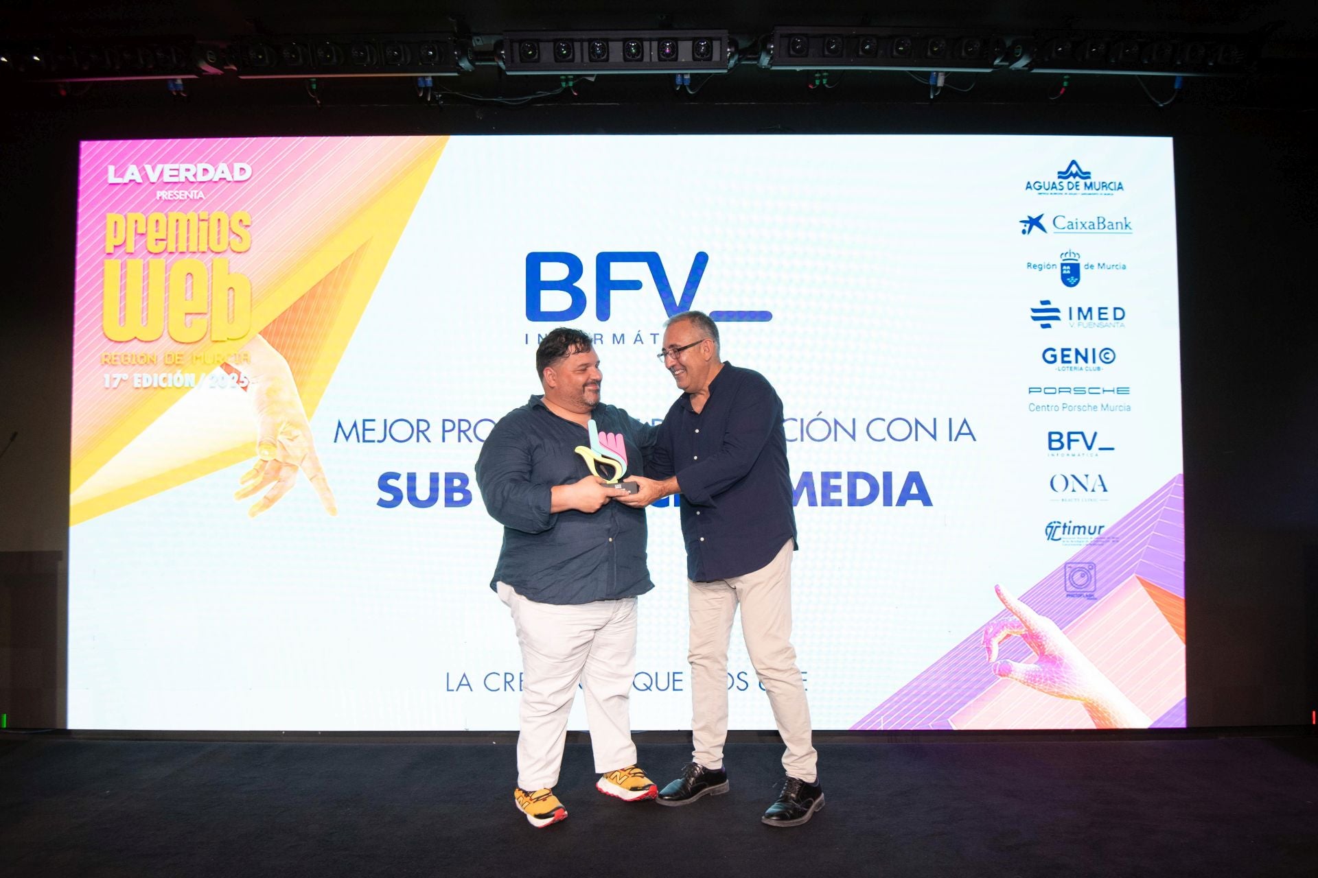 En imágenes, gala de entrega de los Premios Web de LA VERDAD 2025