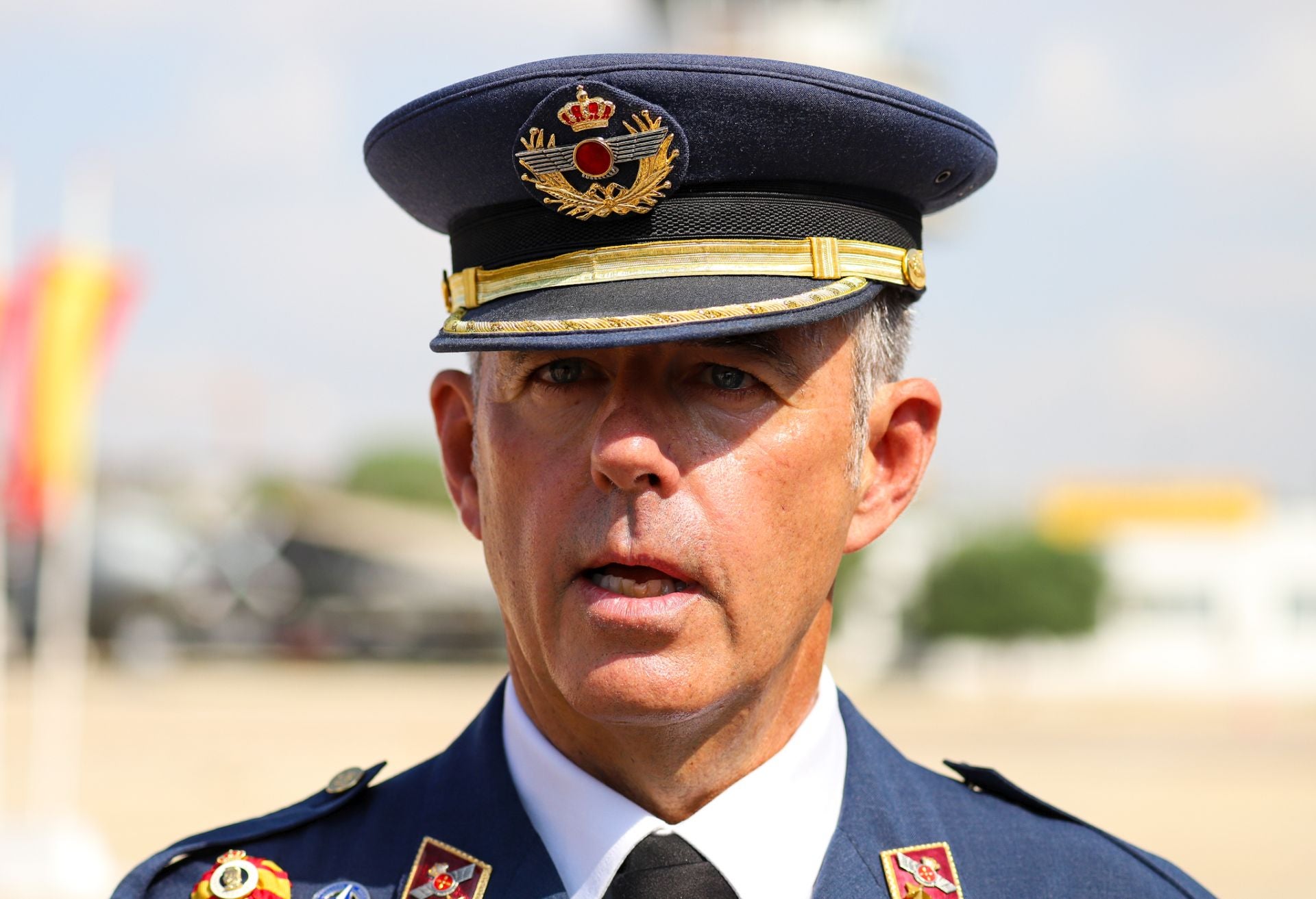 La toma de posesión del coronel José Ignacio Sánchez-Heredero García como nuevo jefe de la Base Aérea de Alcantarilla, en imágenes